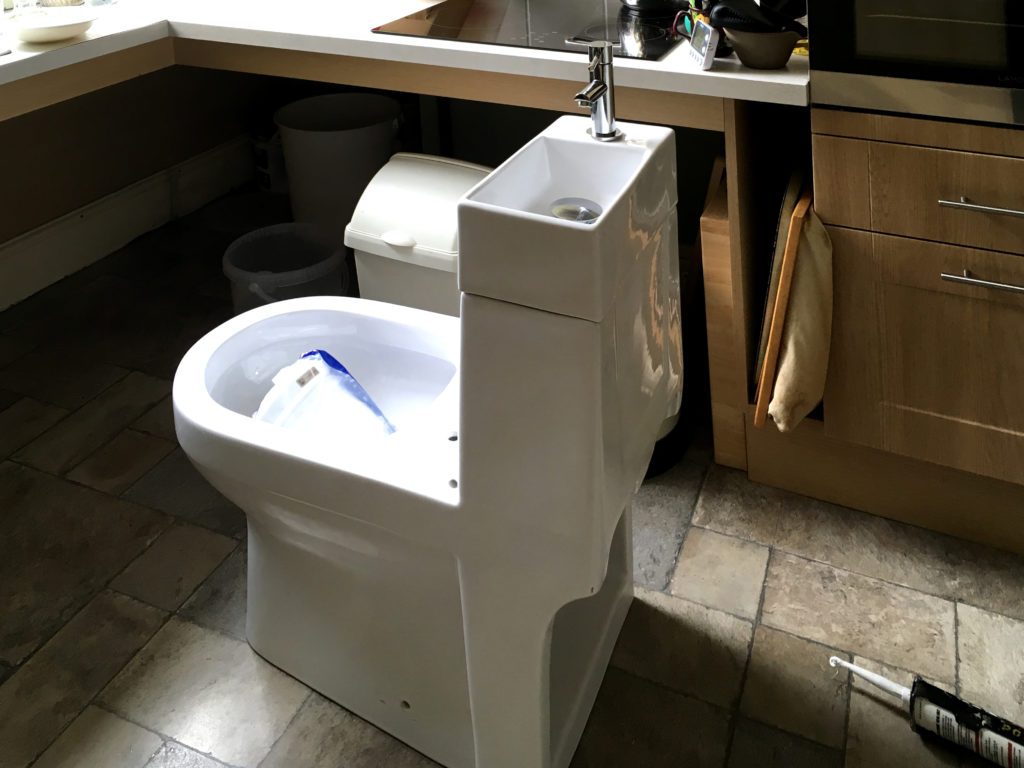New loo - in the kitchen