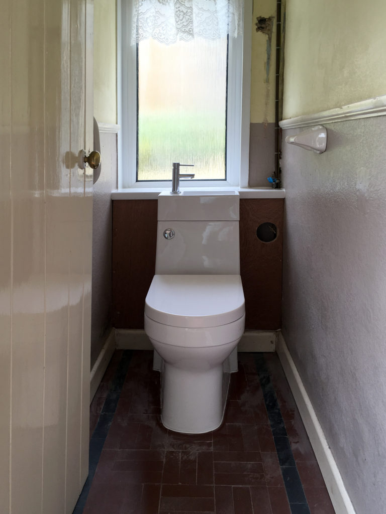 New loo installation complete