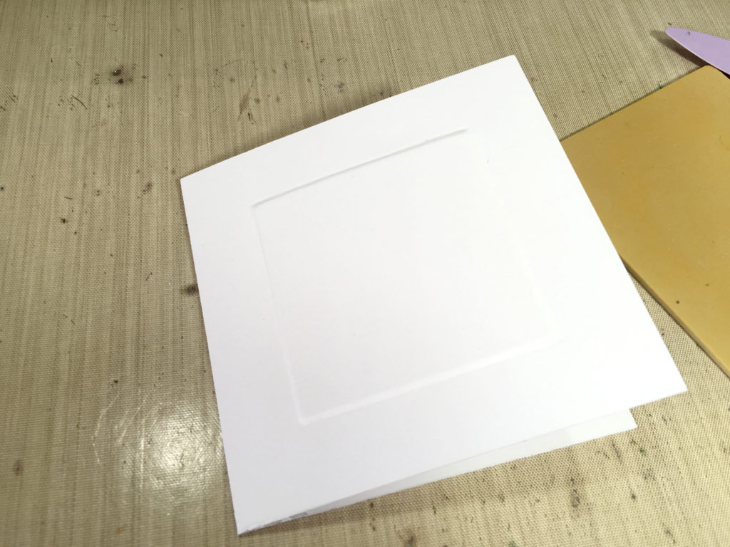 Anniversary card - embossed front