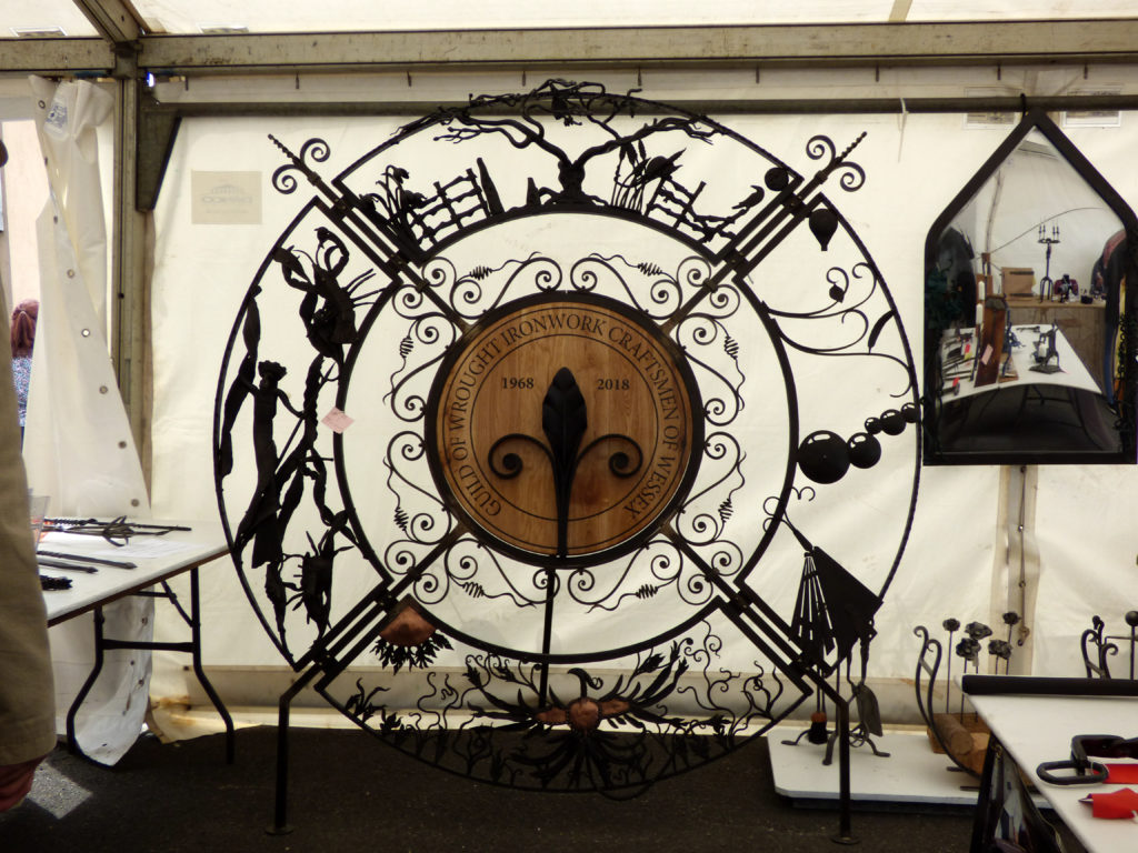 Decorative ironwork disc