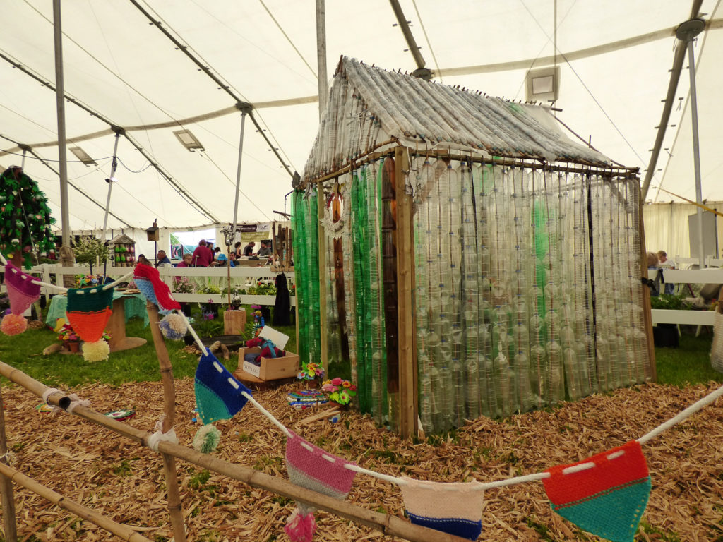 Recycled bottles house