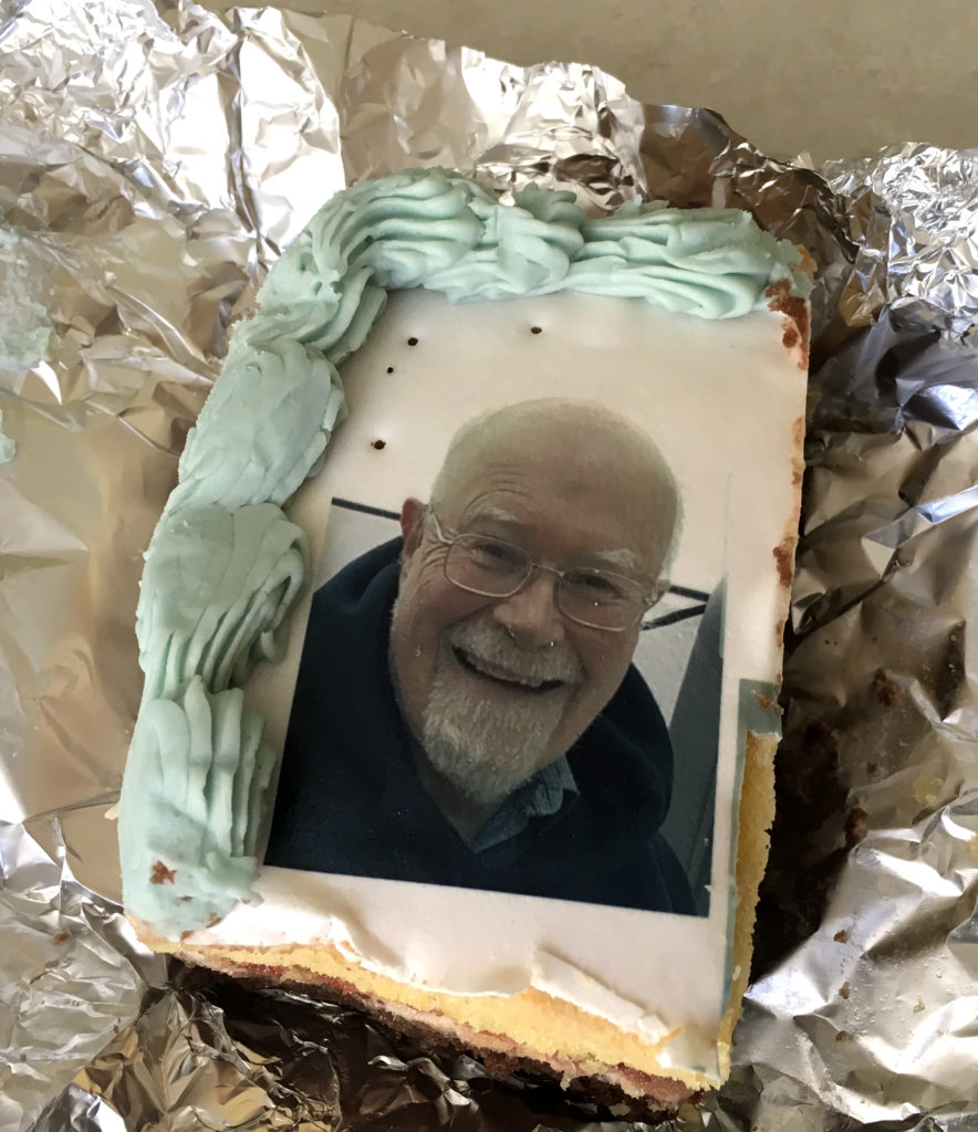 Slice of birthday cake