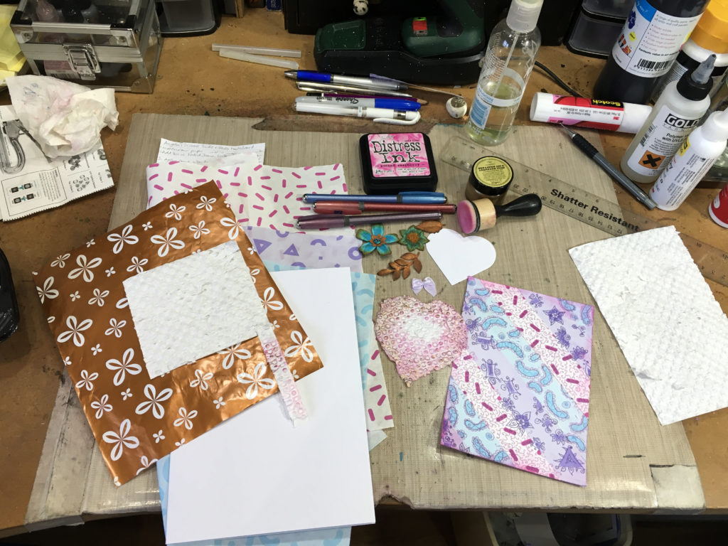 Materials for making card