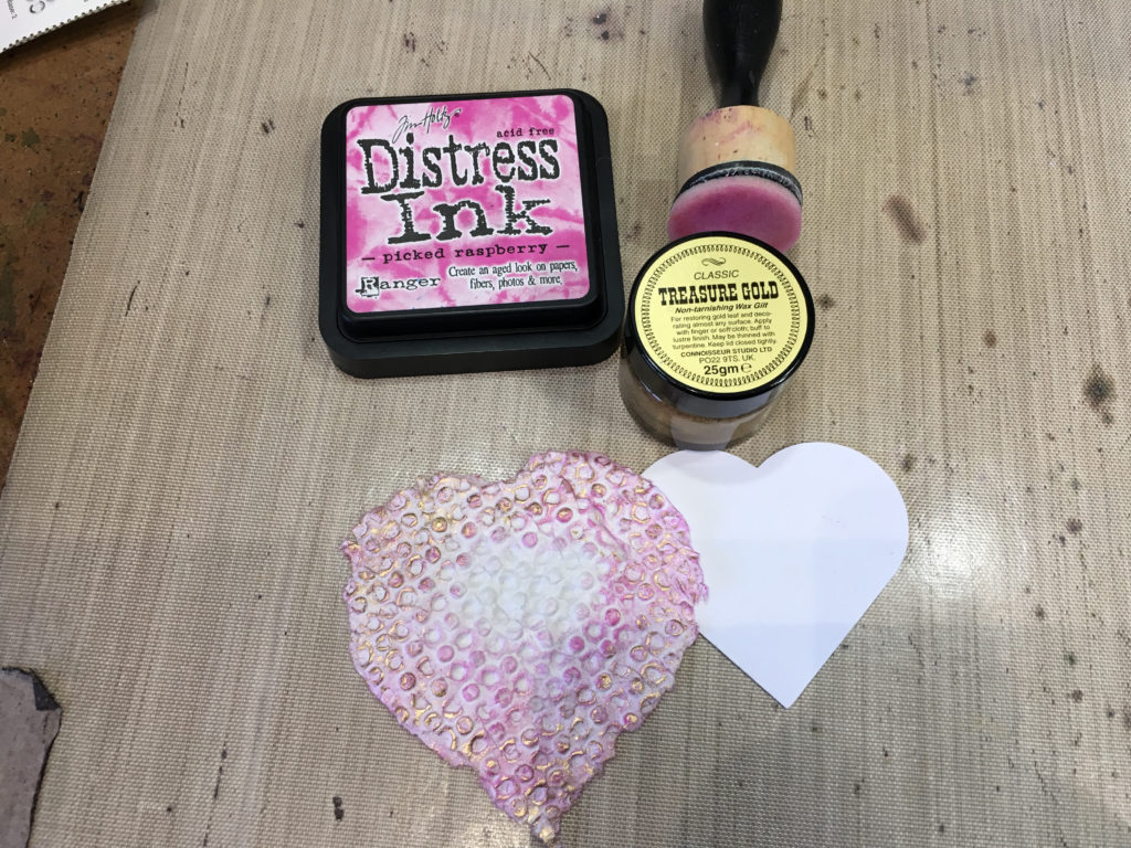 Making the heart topper