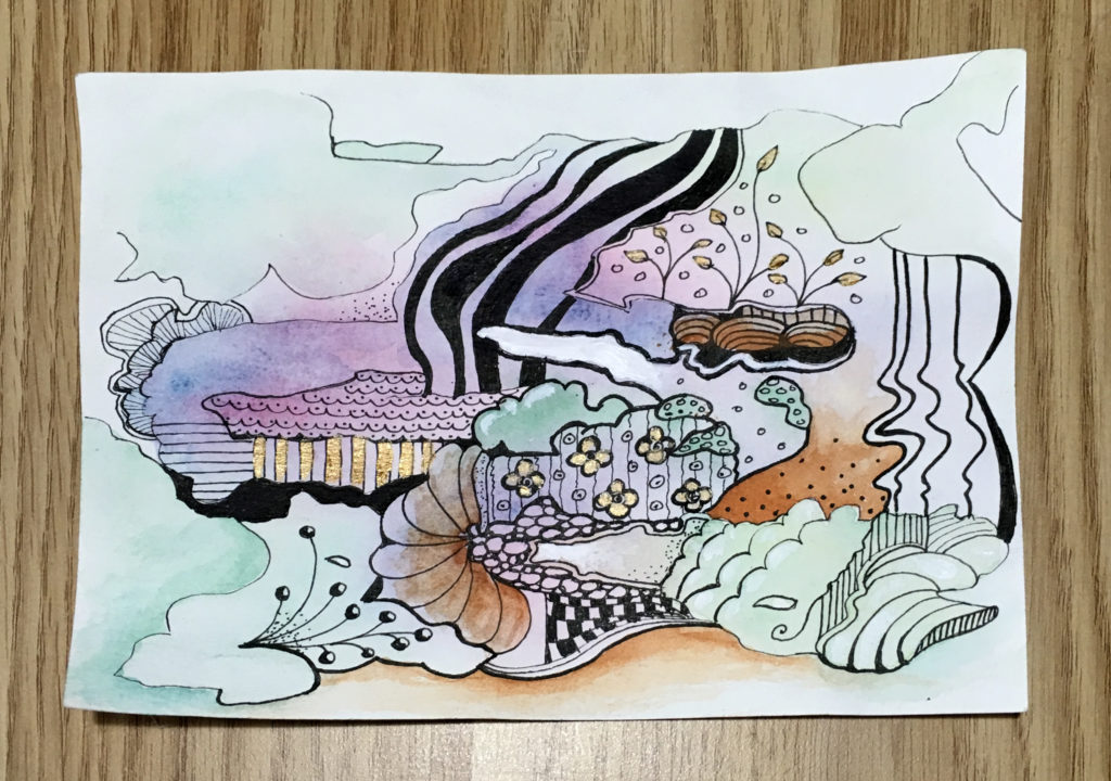 Watercolour Doodles - Abstract