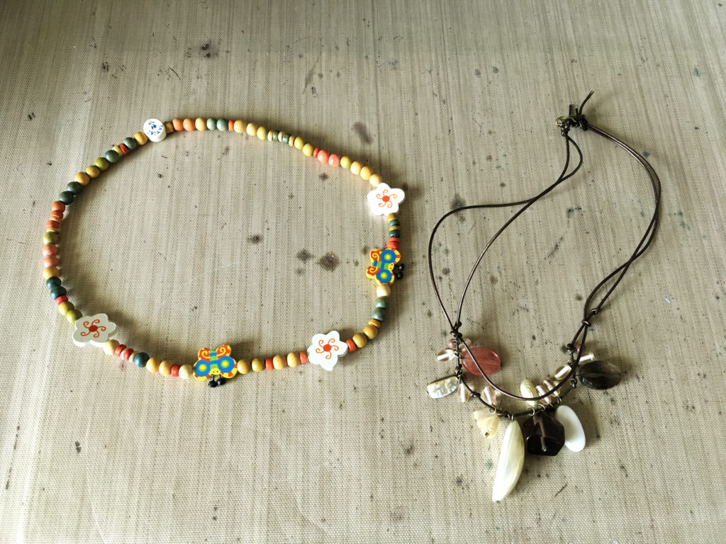 Junk jewellery from village fete