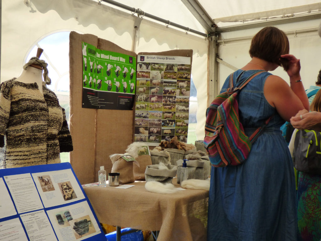 Totnes Show 2019. Fleece samples.