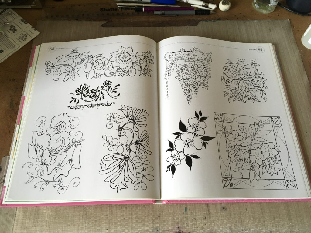 Florals design book example of a templates page
