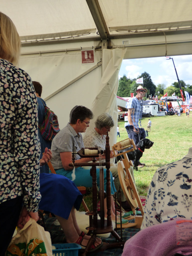 Totnes Show 2019. Spinning.