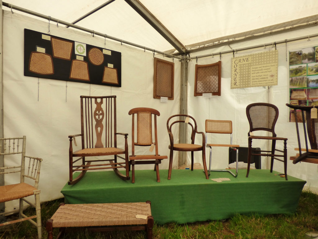 Totnes Show 2019. Cane seating.