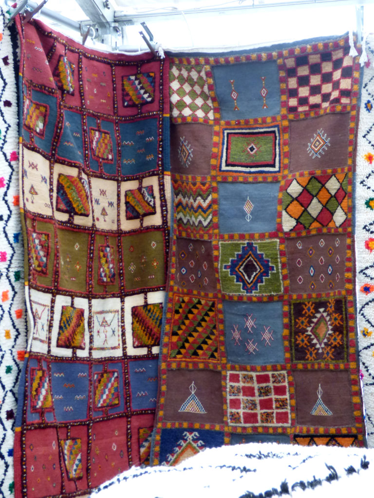 Totnes Show 2019. Two woven rugs.