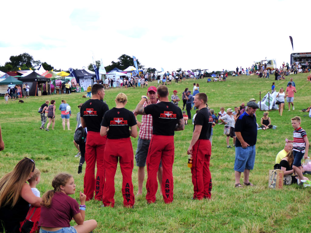Totnes Show 2019. The Red Devils in conversation.