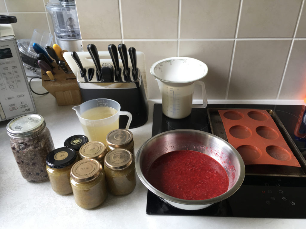 The results of a cooking session