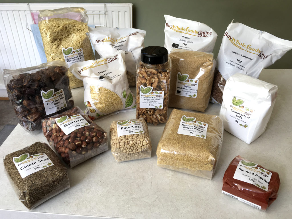 Wholefood parcel unpacked