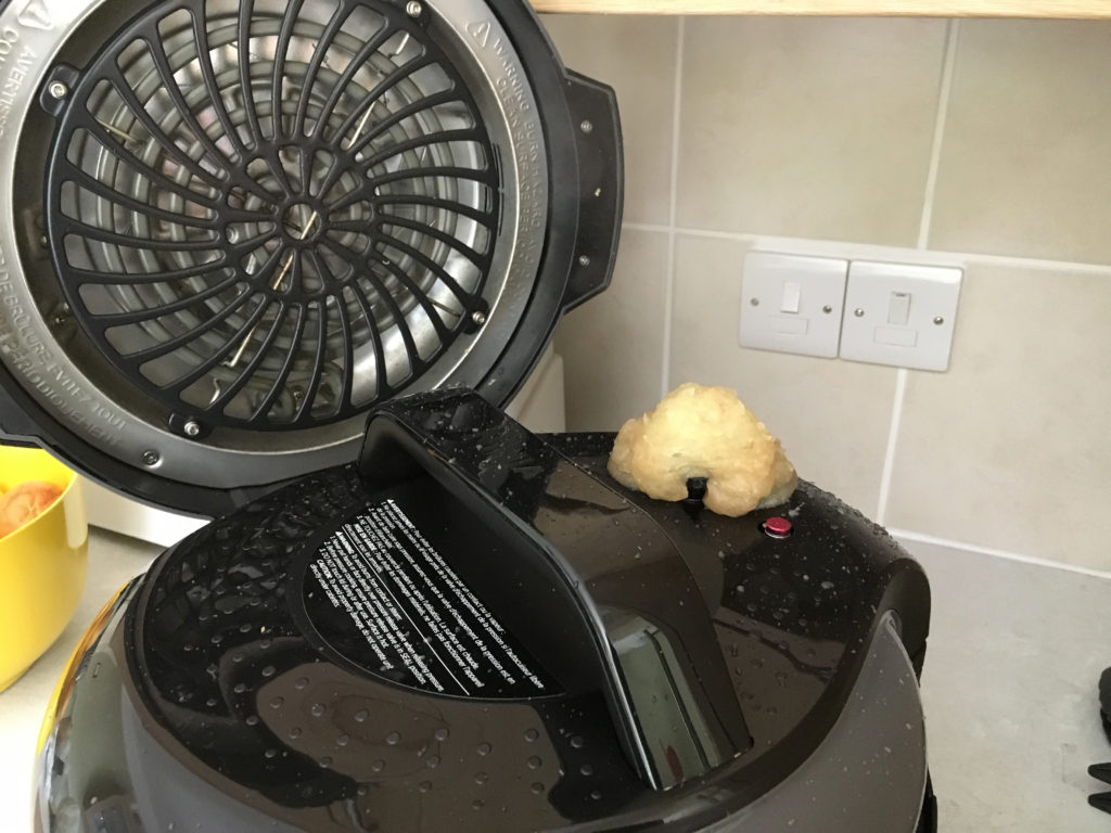 Apple erupting from pressure cooker