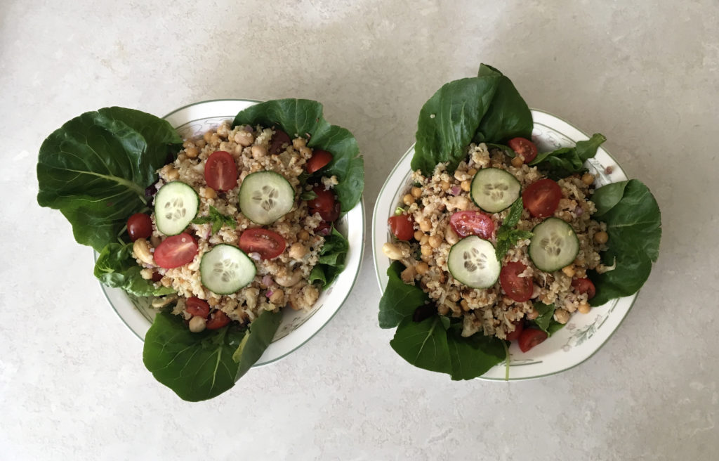 Cauliflower Cashew Lunch Bowls