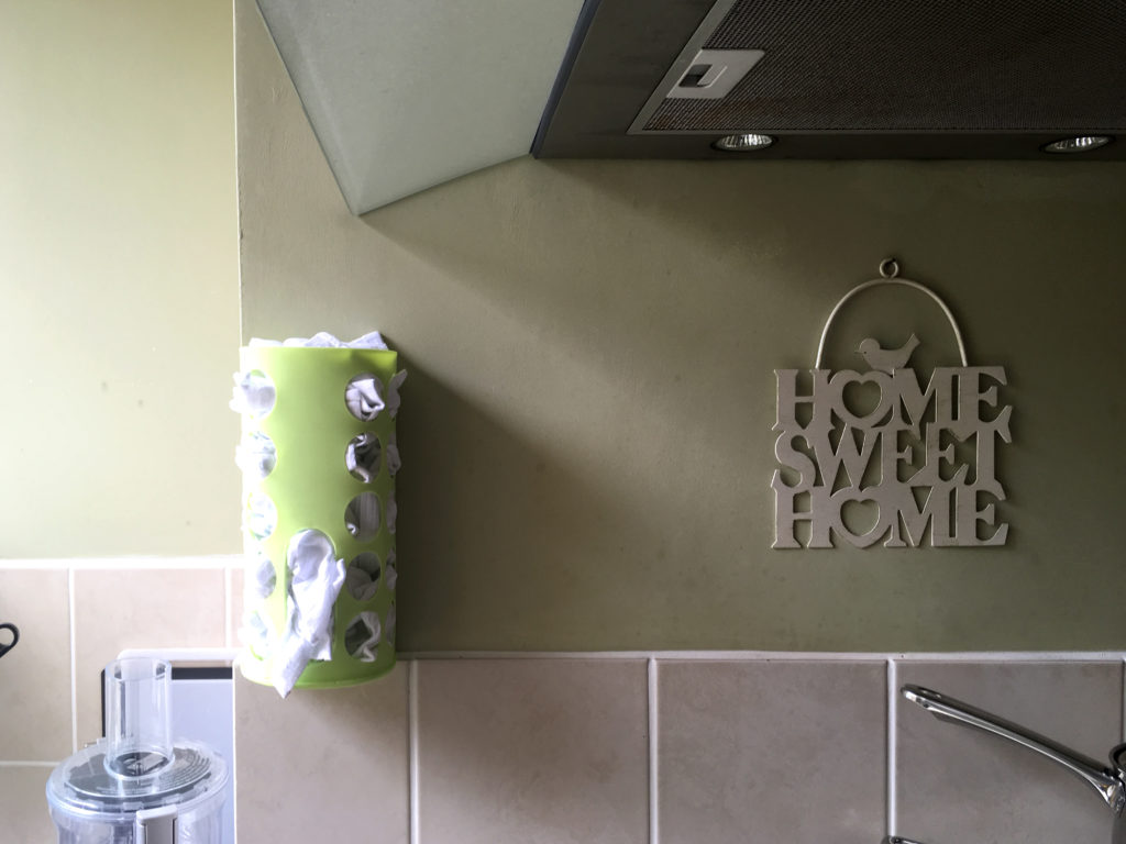 Flour sack wipe dispenser