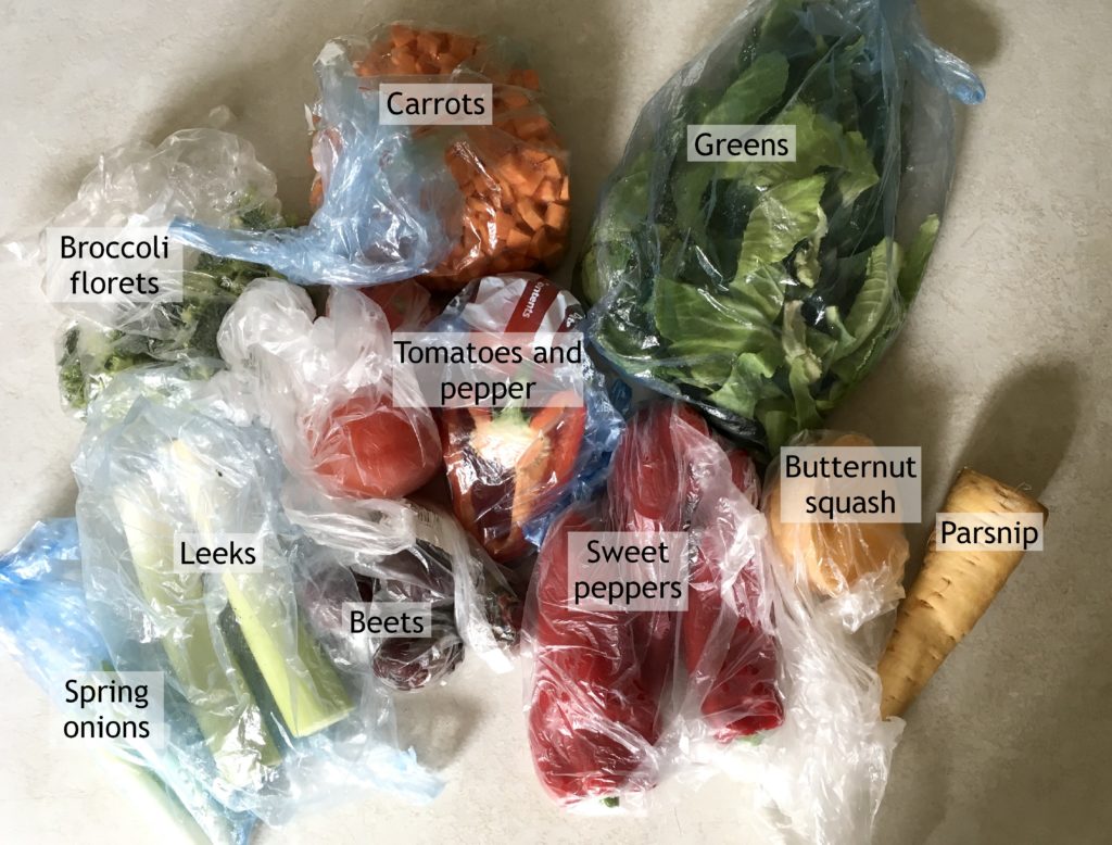 Veggies left over from last week