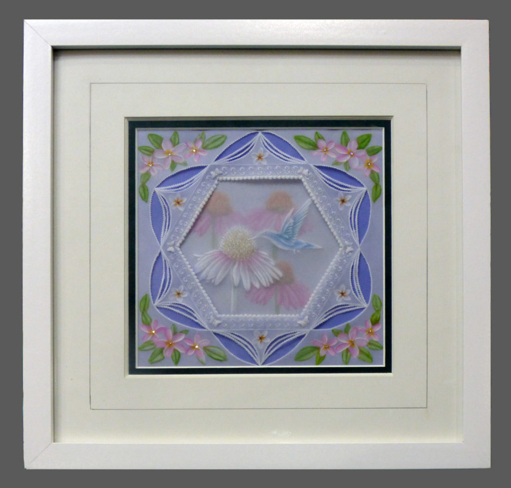 Framed Pergamano picture
