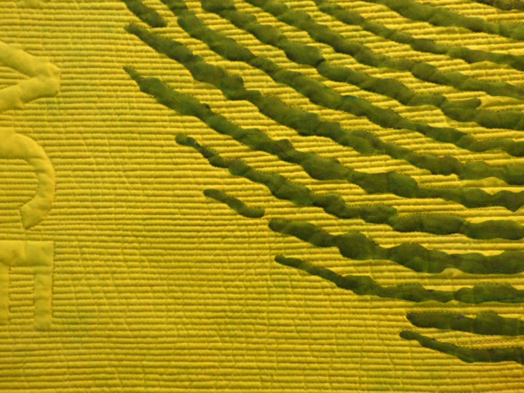 Detail of "Leave No Trace" quilt