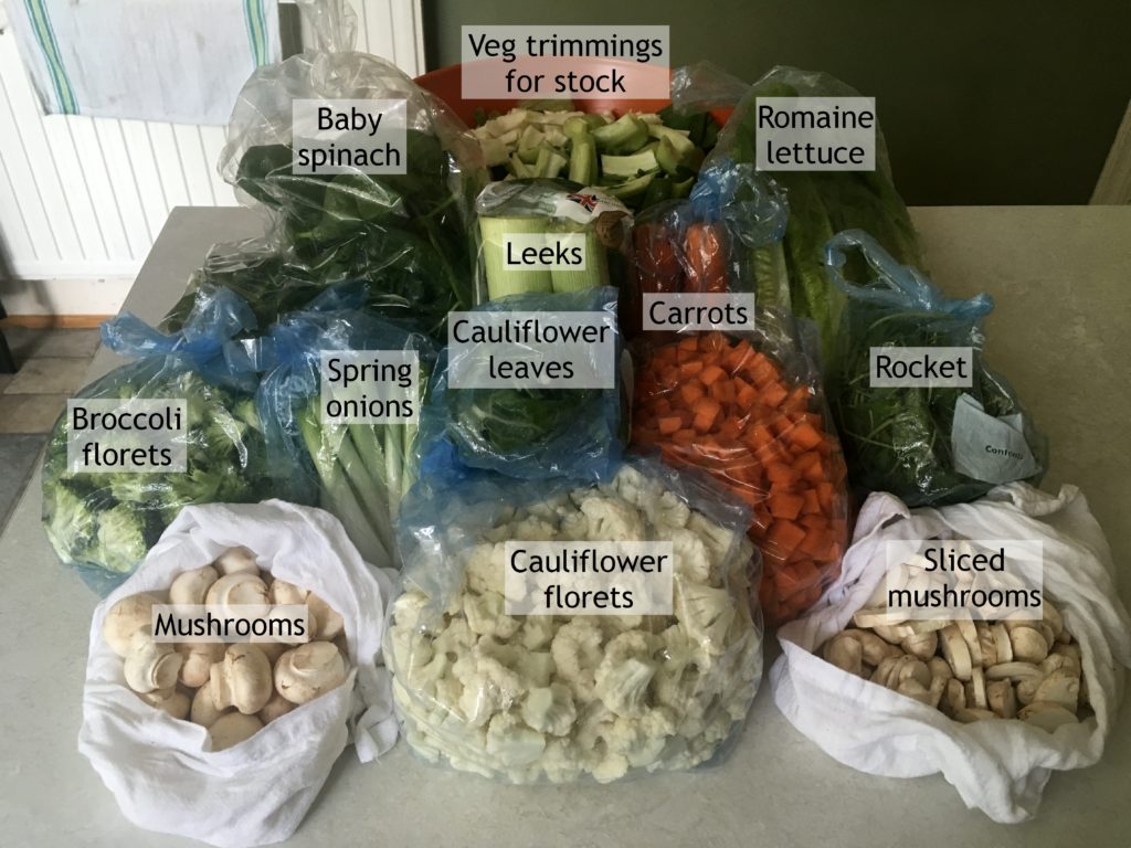 Prepped veggies 10-9-19