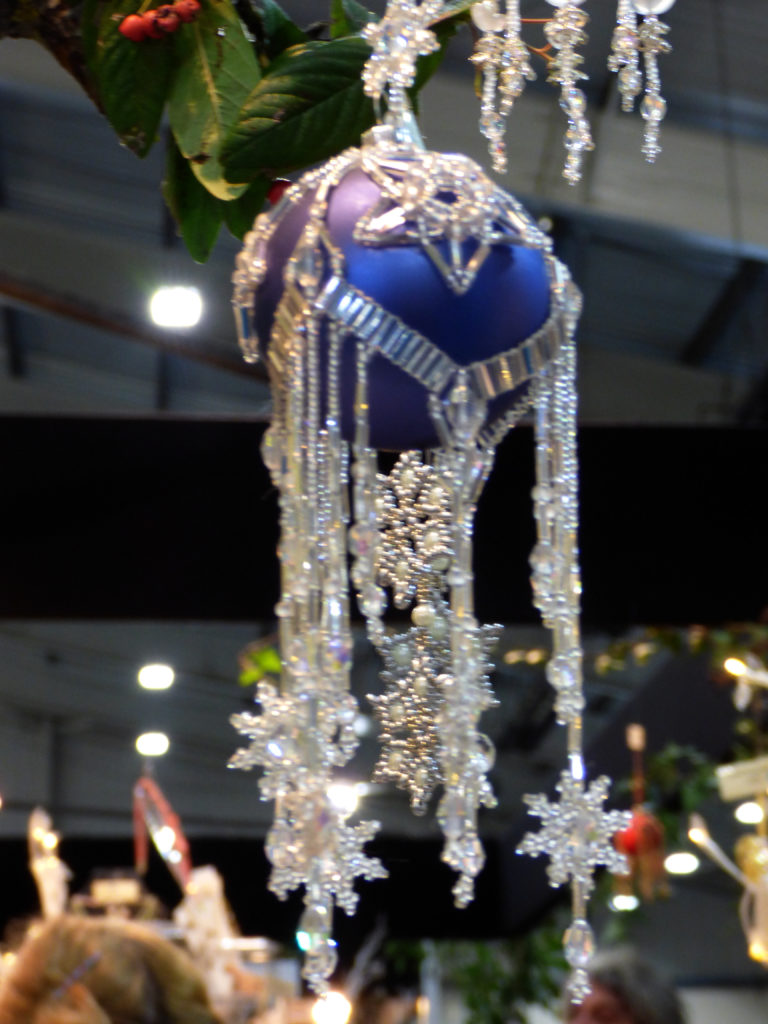 Spellbound Bead Co: blue beaded bauble