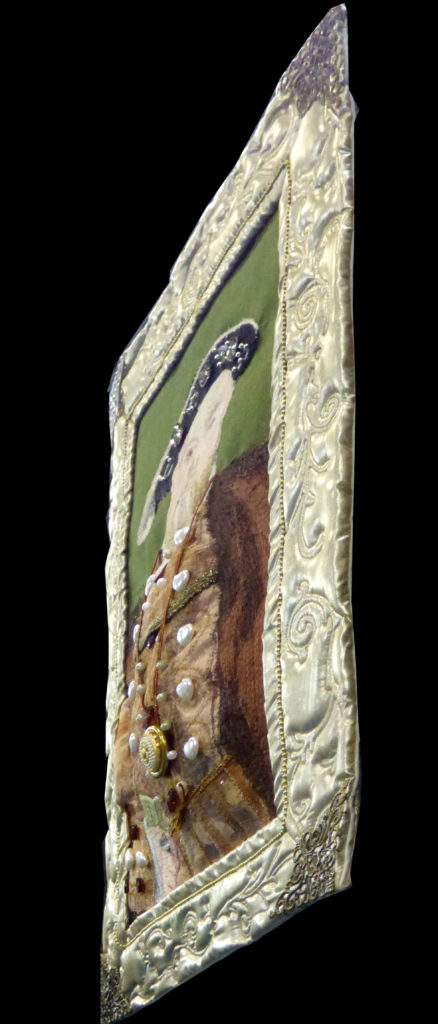 "Henry VIII" embroidery, side view
