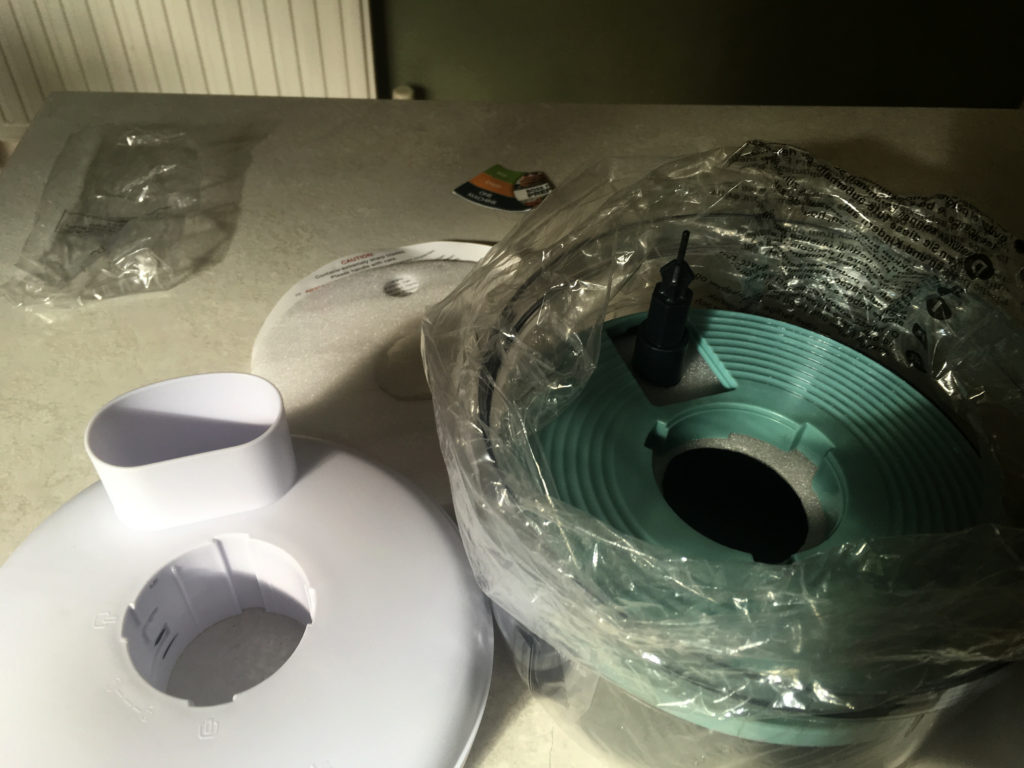 Unboxing new food processor - the lid removed