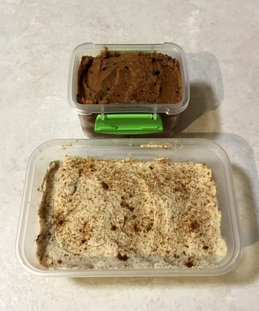 Vegan pate and hummus