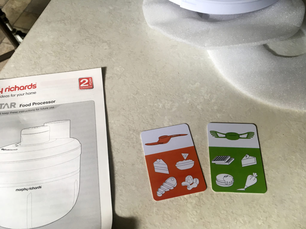 Unboxing new food processor - instructions