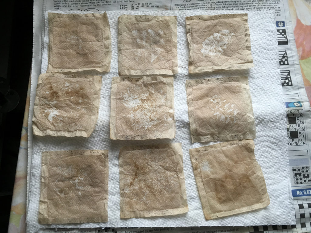 1st attempt at using bleach paste