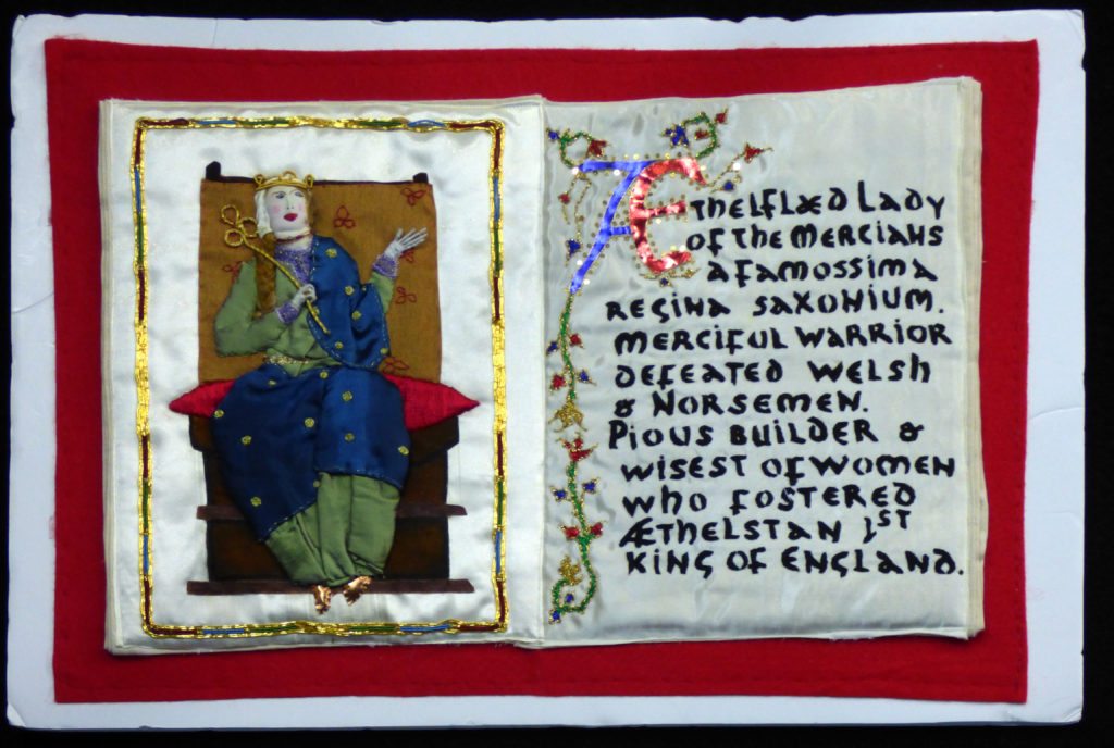 Aethelflaed Lady of the Mercians embroidery