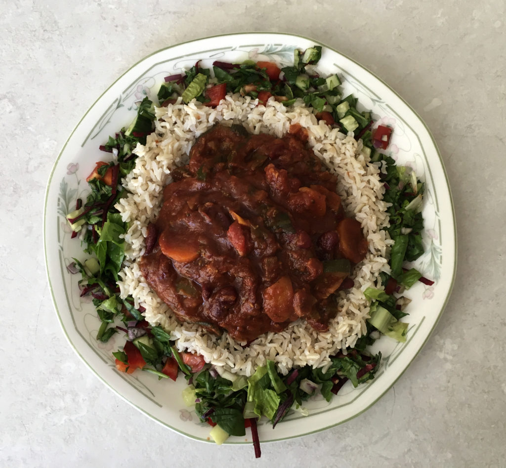 Vegetable Chilli with Zucchini