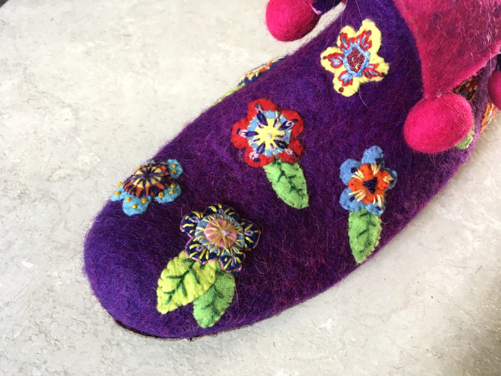 Starting work on the second slipper