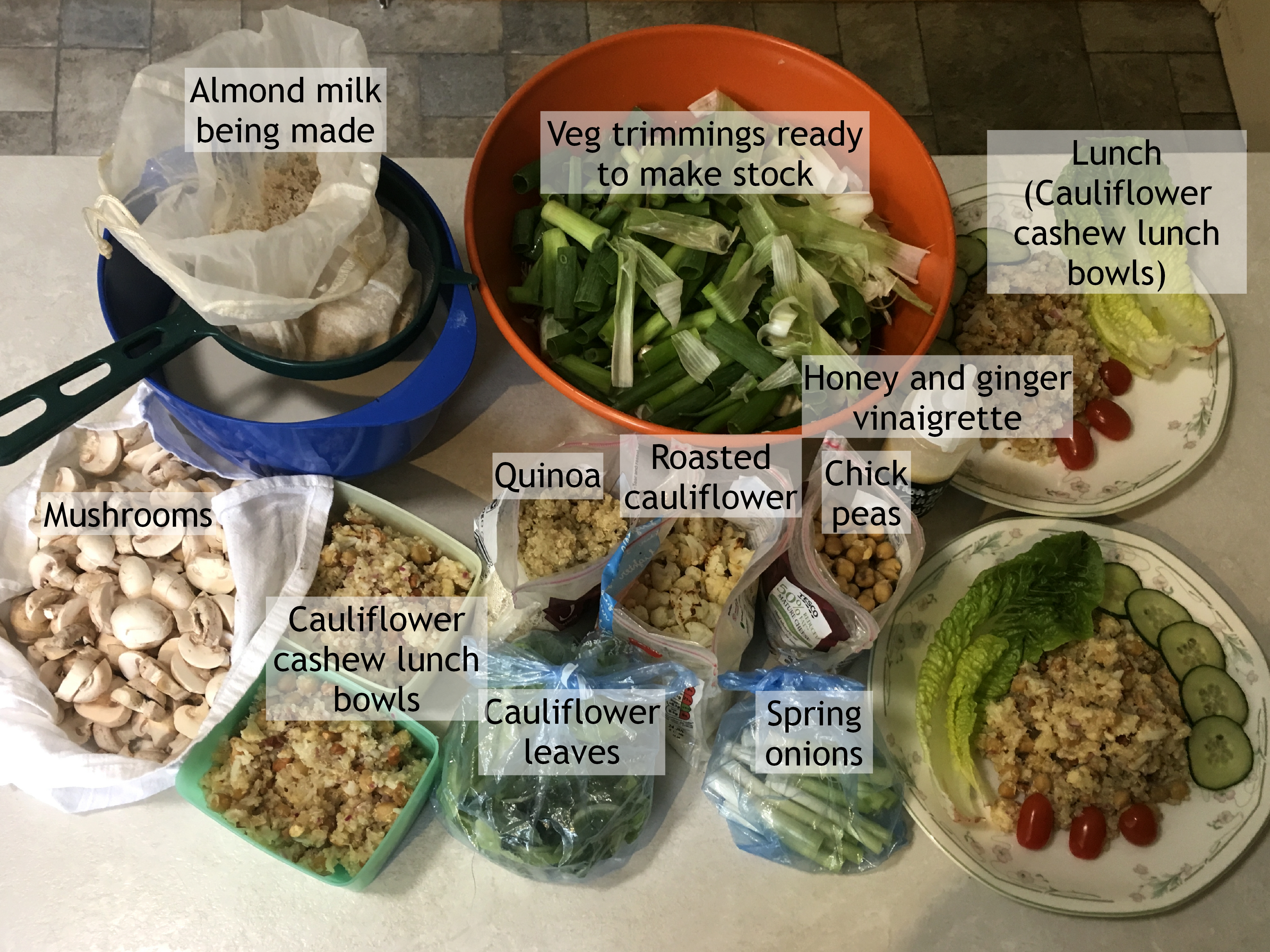 Read more about the article Meal Prep Tuesday – Cauli and Quinoa Salad and Almond Milk