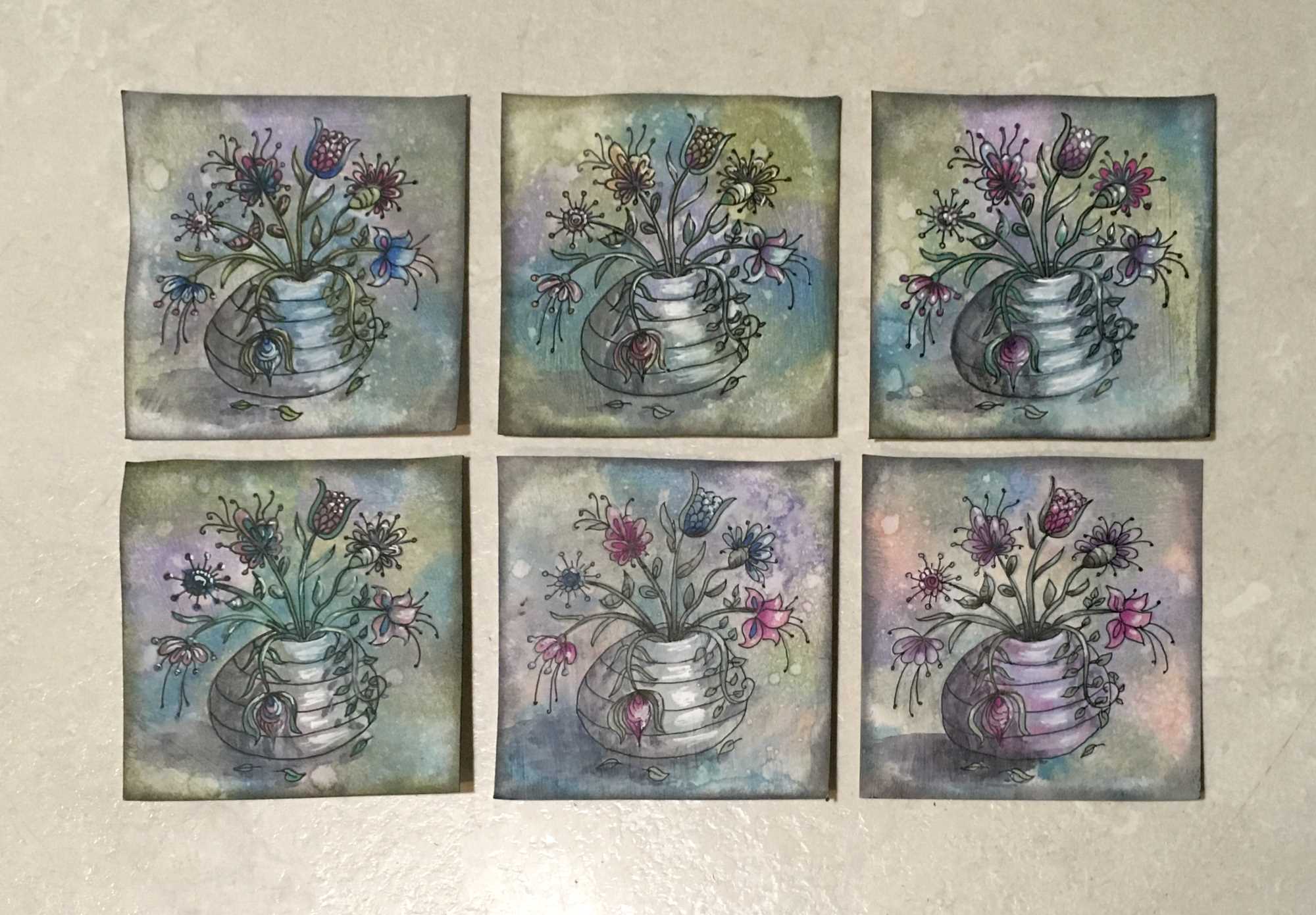 Read more about the article WOYWW 569 More Florabunda and some Cards