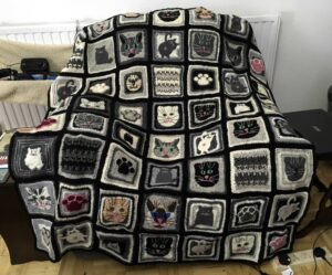 Read more about the article WOYWW 622 Kitties Real and Crocheted, Fragile Falafels, Beautiful Blossoms and a Health Update