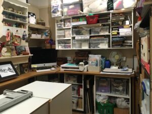 Read more about the article WOYWW 649 Tidying Up Again, Ephemera, Printer Provocations and Heat-Seeking Hibernators