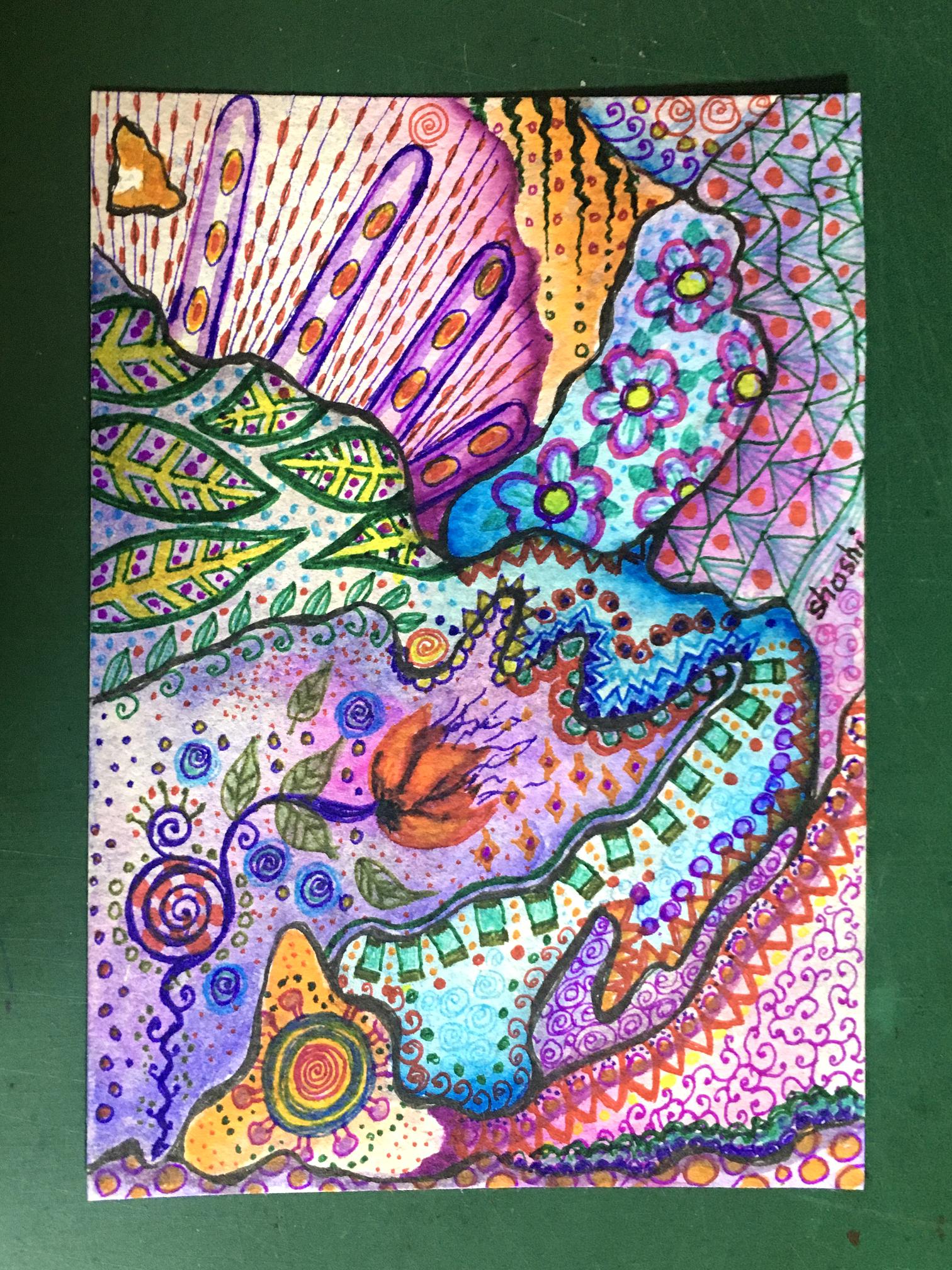 Neurographic and Doodle Art - Shoshiplatypus