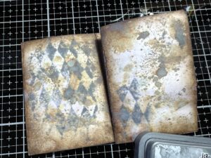 Read more about the article Ruining a Perfectly Good Ruler, Fun with Spray Inks, More on my Teabag Mini-Albums