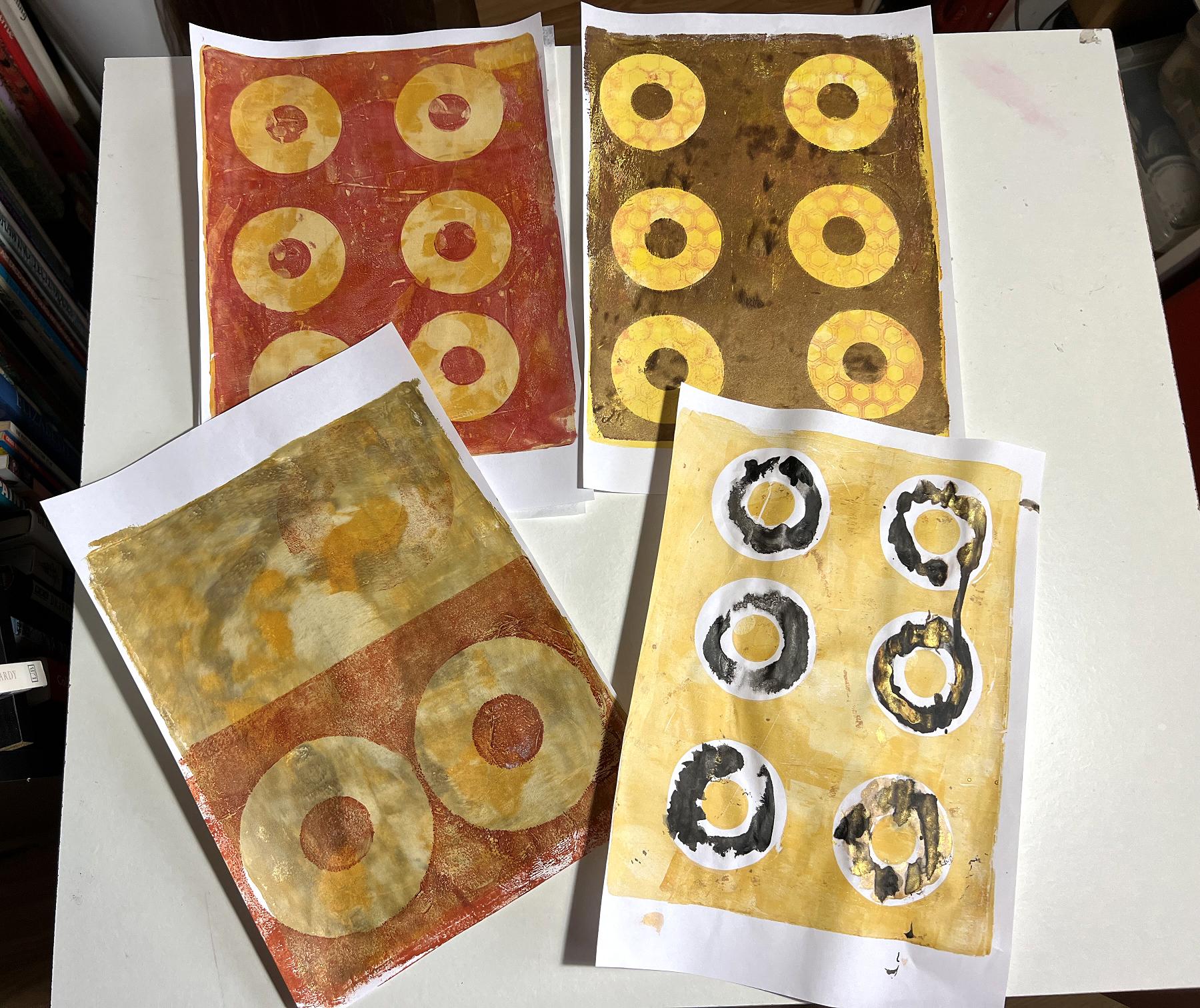 Read more about the article Gel Printing with my New Stencils