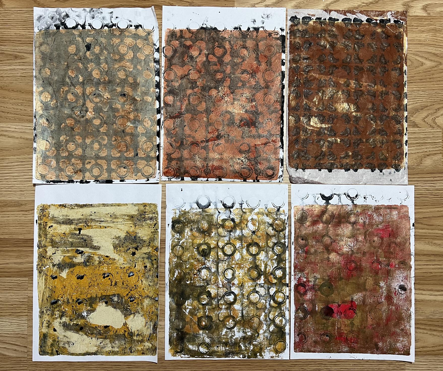 Read more about the article Gel Prints with the Cheap Bathmat