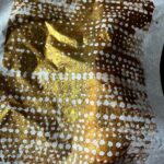 08 Tissue Blotting Off Sheet Propped Up to Show Gold 17-9-22