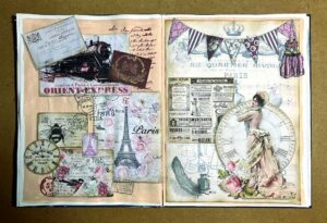 Read more about the article Altered Book: “The Journey” – Page 3: France 2
