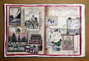 Read more about the article Altered Book: “The Journey” – Completion of Page 2: France 1