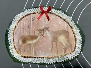 Read more about the article Mixed Media Piece for Margaret, Collage Pieces and Coffee Staining