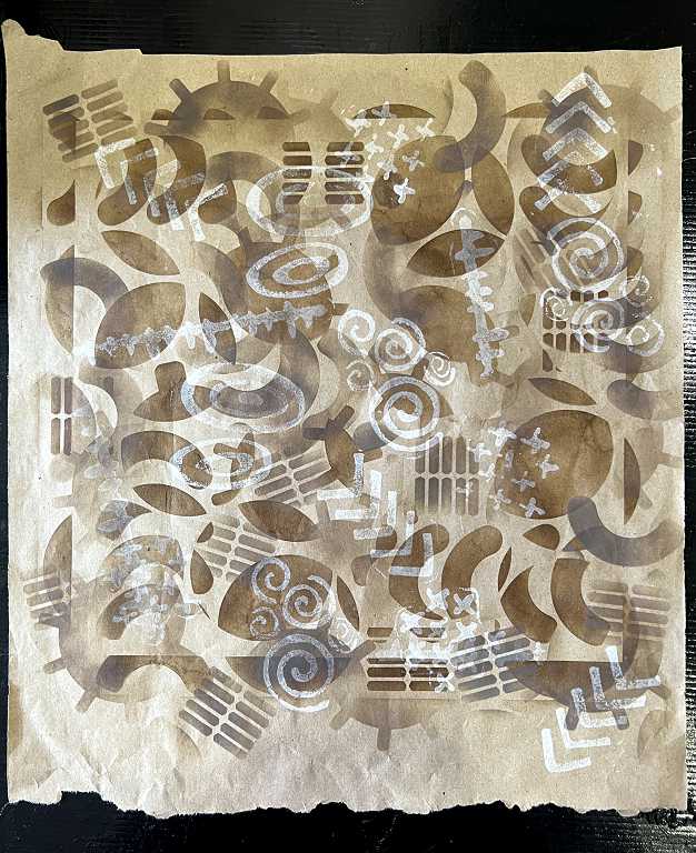 Read more about the article Using Weeded Paper from Cutting Machine as a Stencil