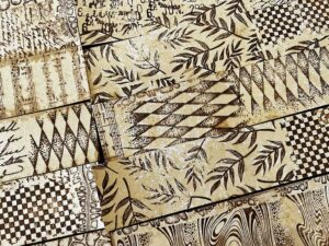 Read more about the article Scrap Busting – Coffee-Dyed Stamped Card Strips, and a Conjoined Twin Strawberry