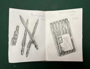 Read more about the article New Art Materials, Useful Art Web Links, and Pages from my Sketchbook