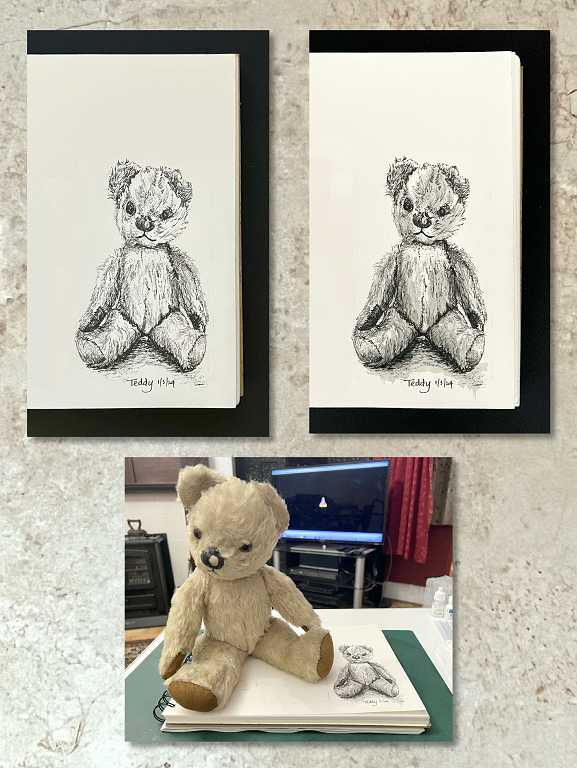 Read more about the article Online Art Course – The Final Project in the Ink Pens Module, a Health Update, and a Visit to the Hospital Chapel